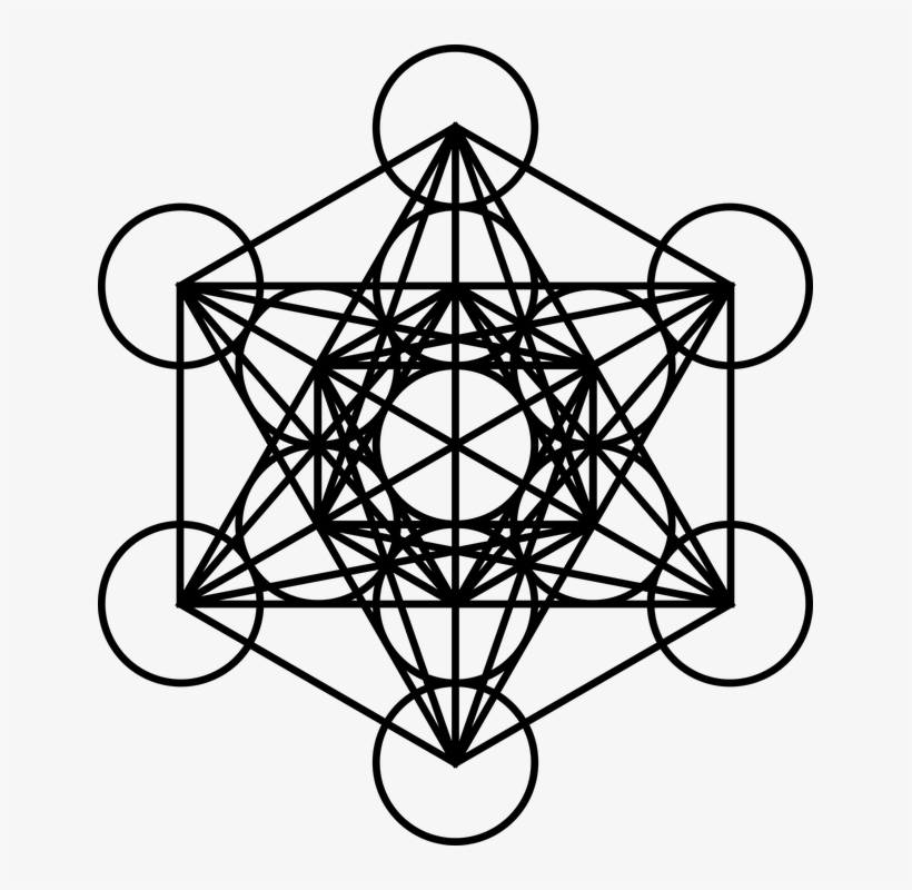 Golden Spiral Fibonacci - Metatron's Cube Png, transparent png #1215190
