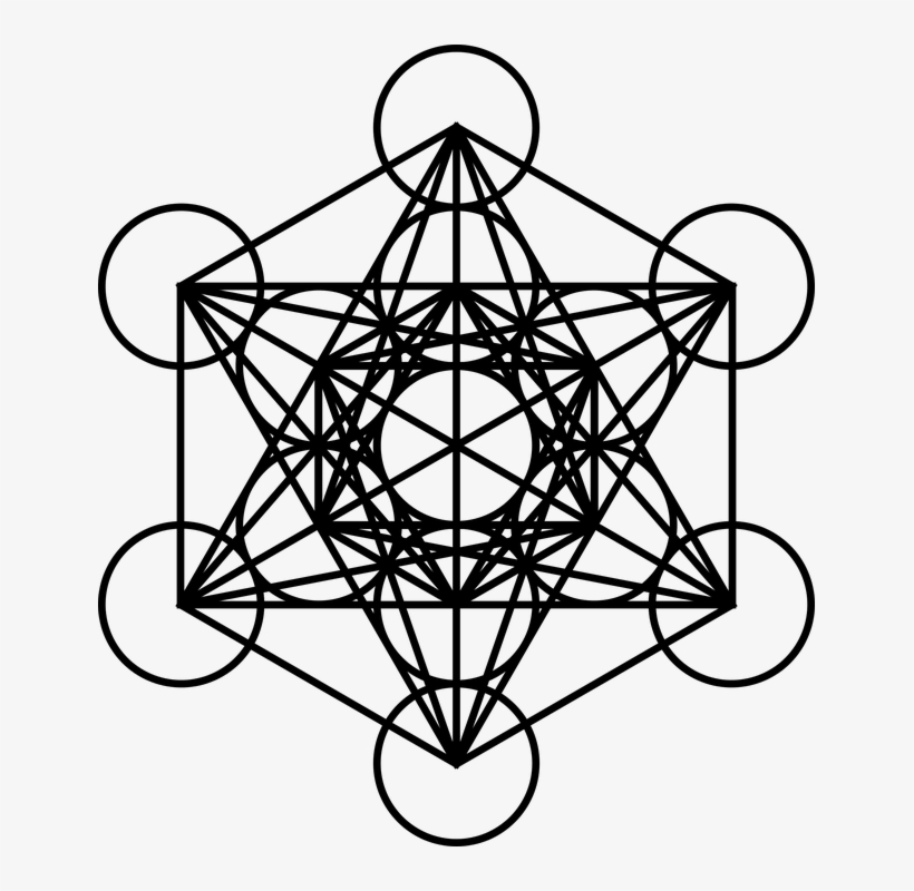 Golden Spiral Fibonacci - Metatron's Cube Png, transparent png #1215190