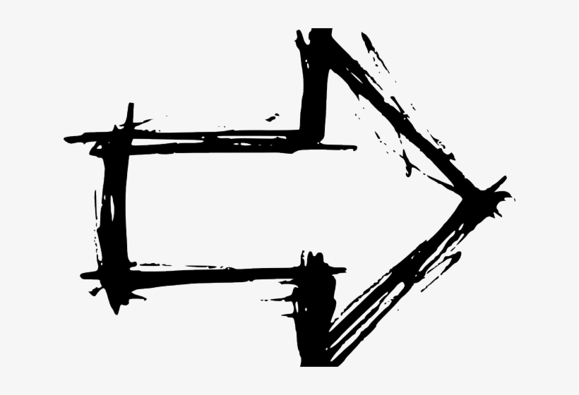 Drawn Arrow Transparent Background - Portable Network Graphics, transparent png #1215238