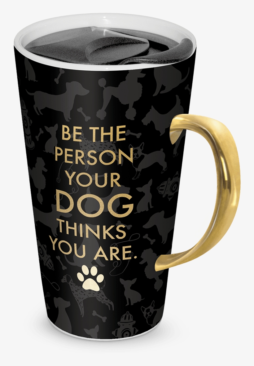 Dog Silhouettes Travel Mug - Lady Jayne 13oz Spill Proof Ceramic Coffee Travel Mug, transparent png #1215888