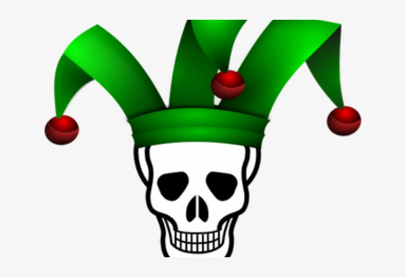 Jester Hat Clipart - Skull And Crossbones, transparent png #1215962