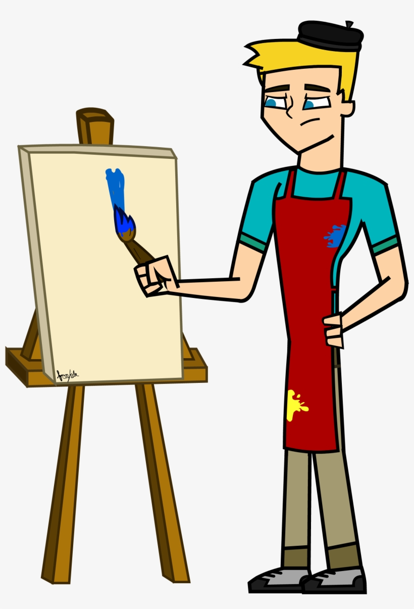 Michael Painting Pose - Total Drama Gone Wild Michael, transparent png #1216230