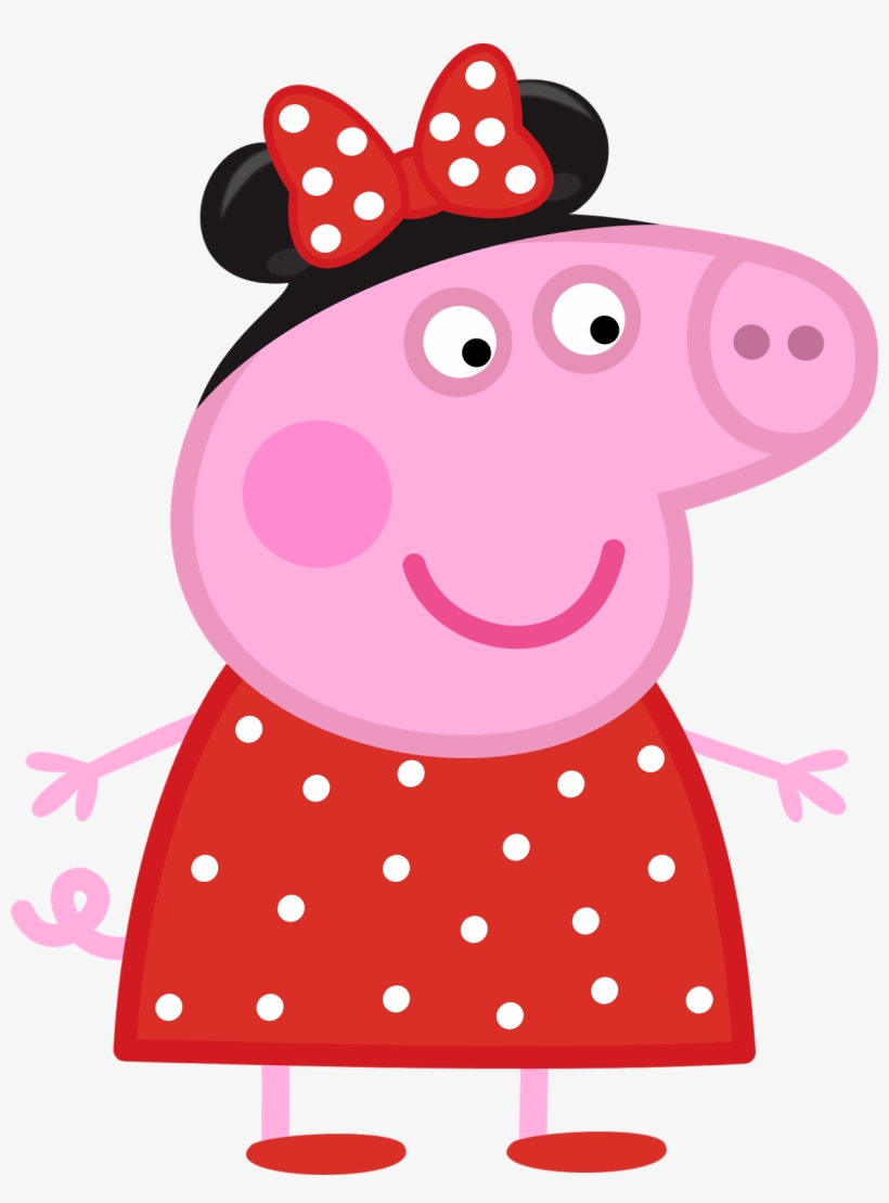 Peppa Pig Minnie, transparent png #1216650