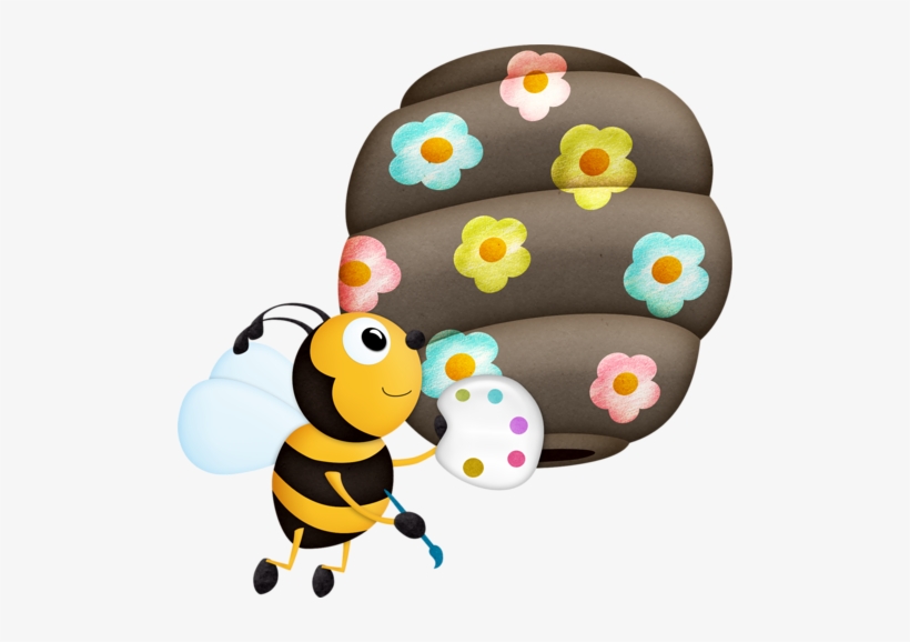 Bee Painting Hive - Bee, transparent png #1216802