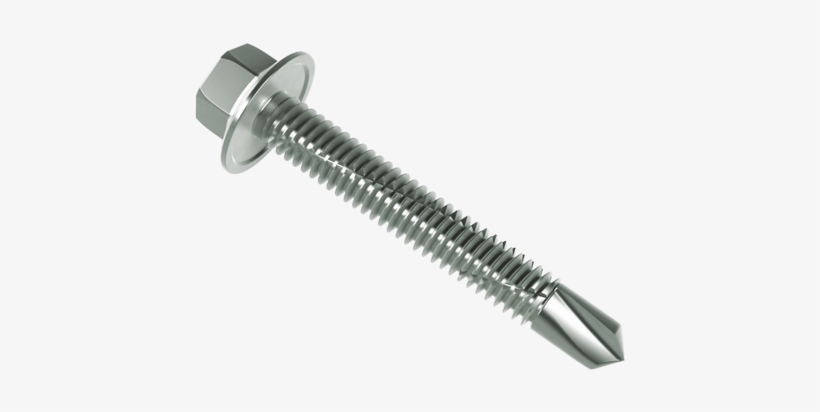 Ind Hex Head Three Cut Bi Metal Self Drilling Screw - Self Drilling Screw, transparent png #1217138