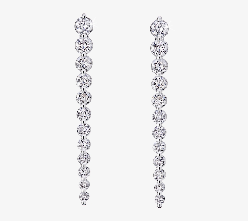 Graduated Diamond Earrings, transparent png #1217160