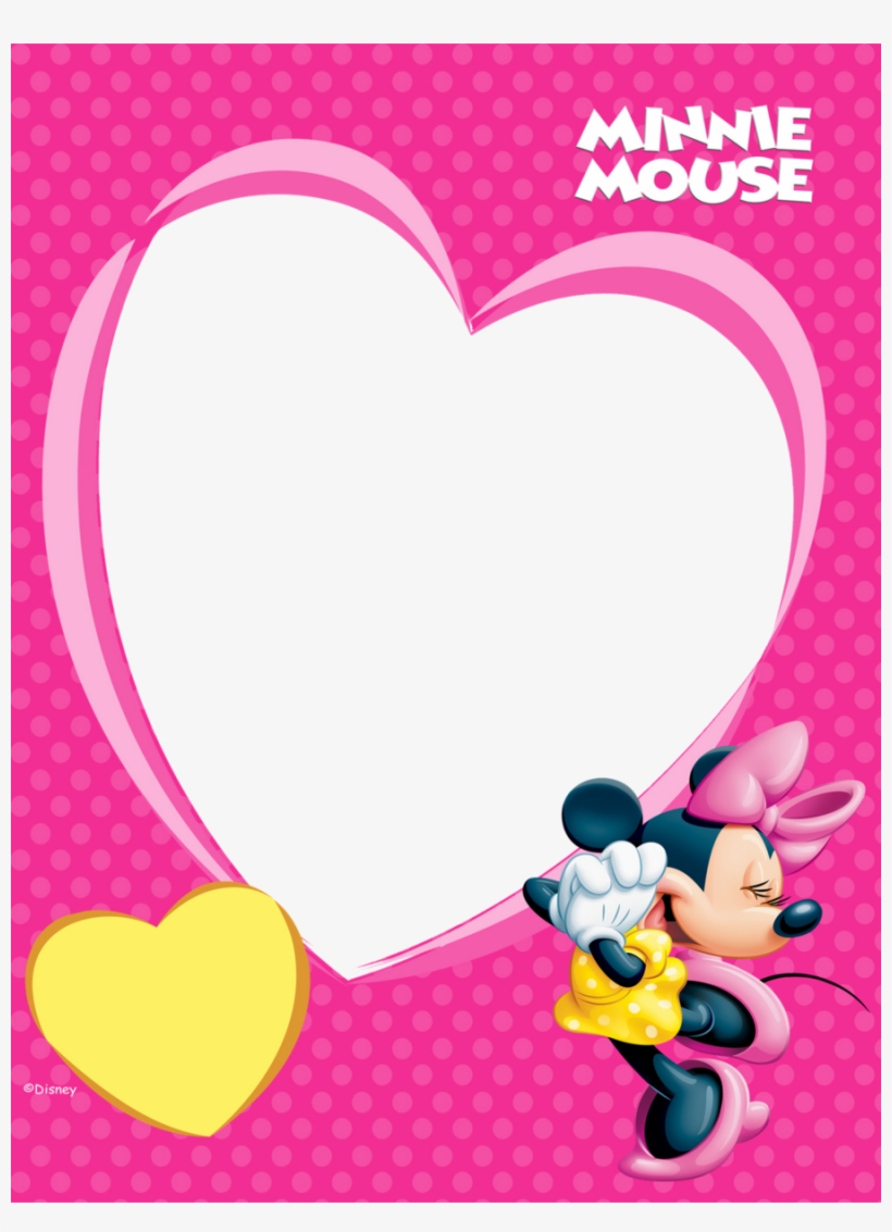 Download Cuadro Para Foto En Corazon Clipart Minnie - Minnie Mouse Png Frames, transparent png #1217263