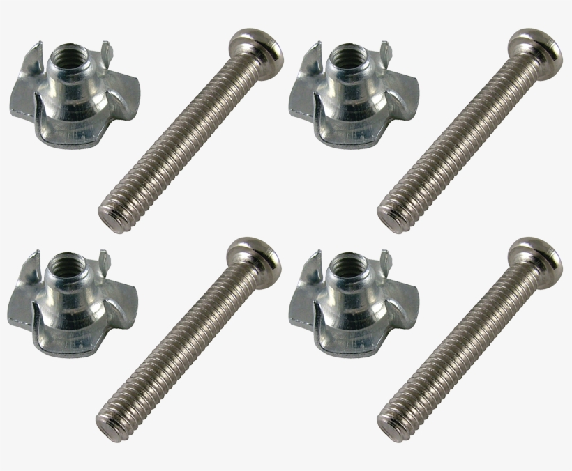 Screw - 1\ - Amplified Parts S-h105 Screw With Matching T-nut, 1", transparent png #1217374