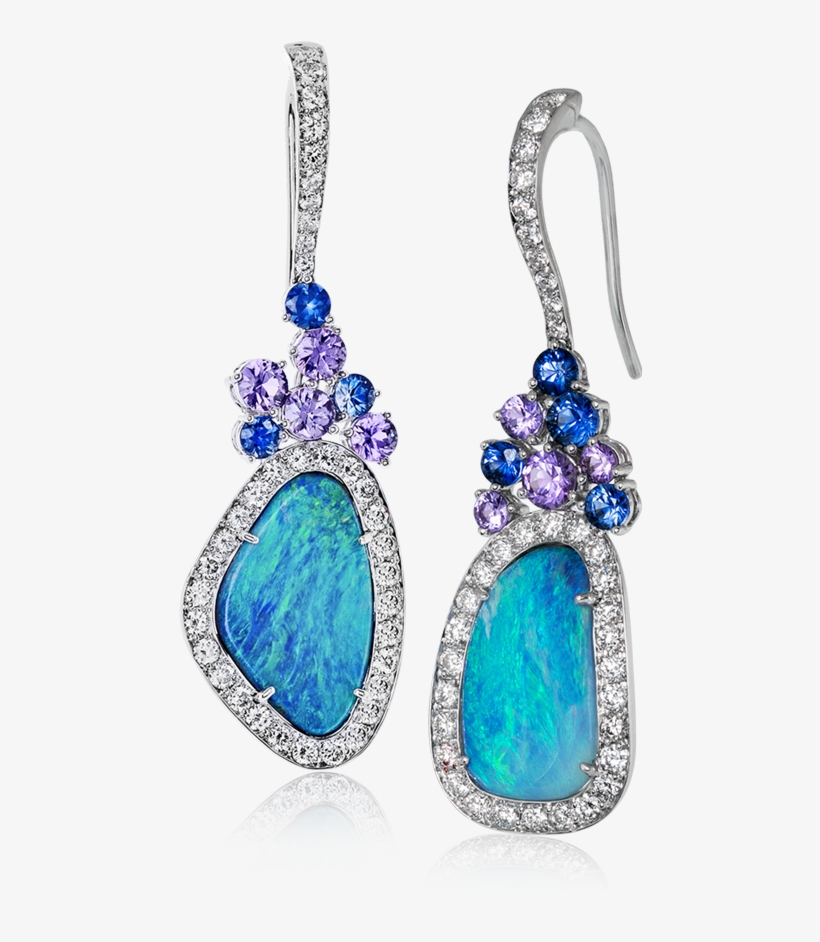 Opal Earrings Png, transparent png #1218068