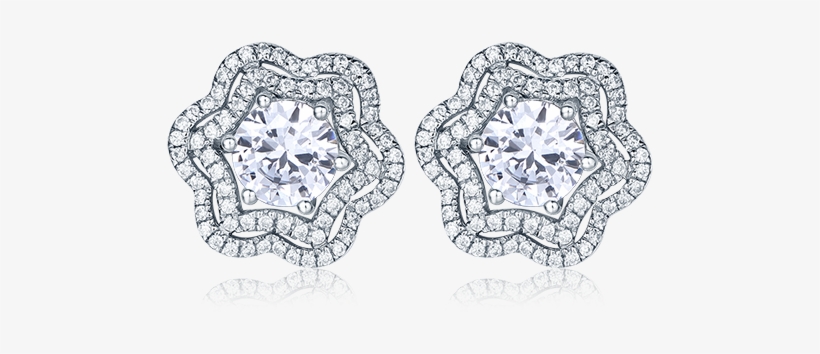 Romantic Celestial Multi-way Diamond Earrings Setting - Earring, transparent png #1218222