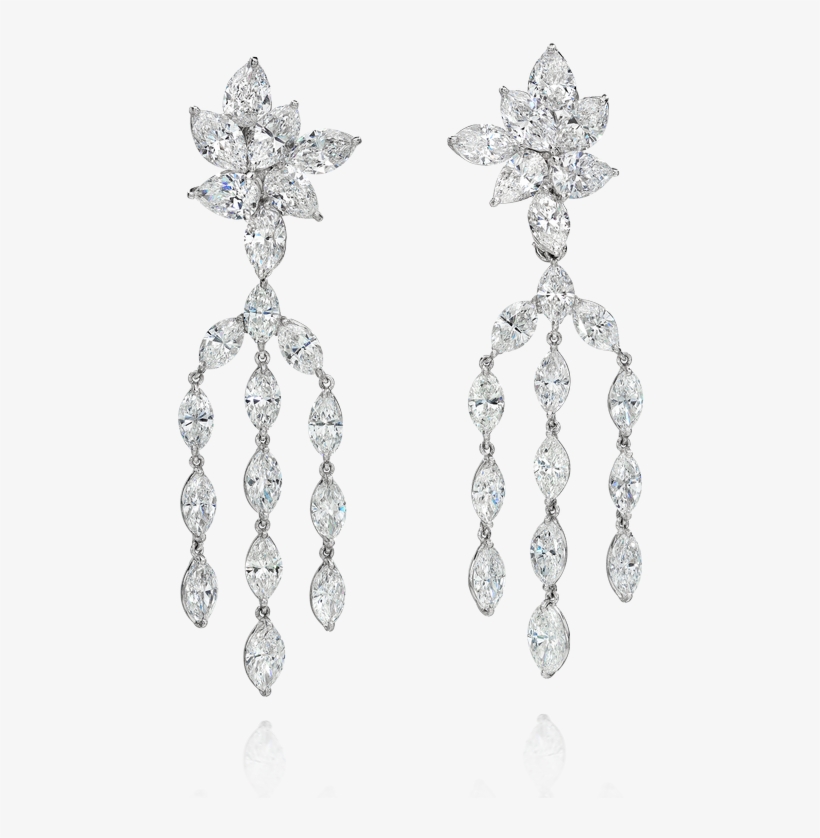 Chandelier Diamond Earrings - Earrings, transparent png #1218269