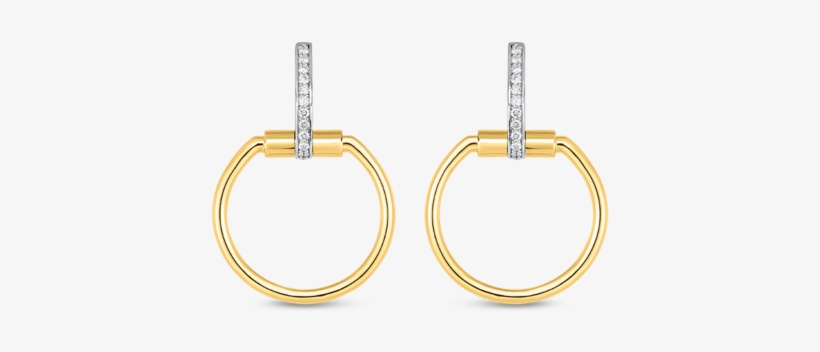 Roberto Coin Round Medium Diamond Earrings, transparent png #1218295