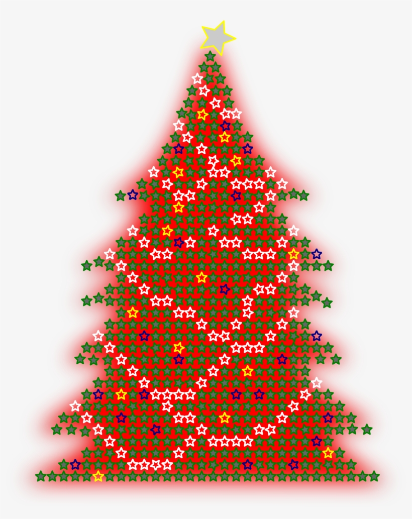Big Image - Red Christmas Tree Png, transparent png #1219384