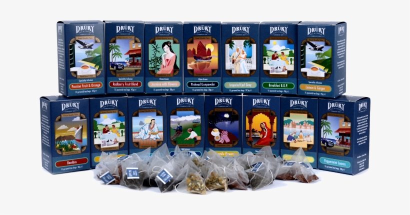 Drury Pyramid Tea Bags - Pyramid Tea Bags Brands, transparent png #1219595
