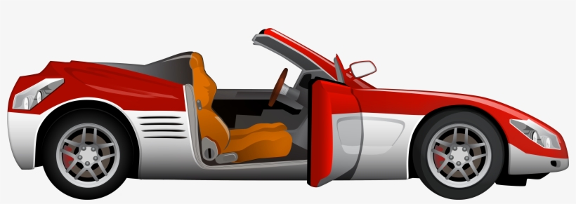 Red Cabriolet Sport Car Png Clip Art - Concept Car, transparent png #1219625