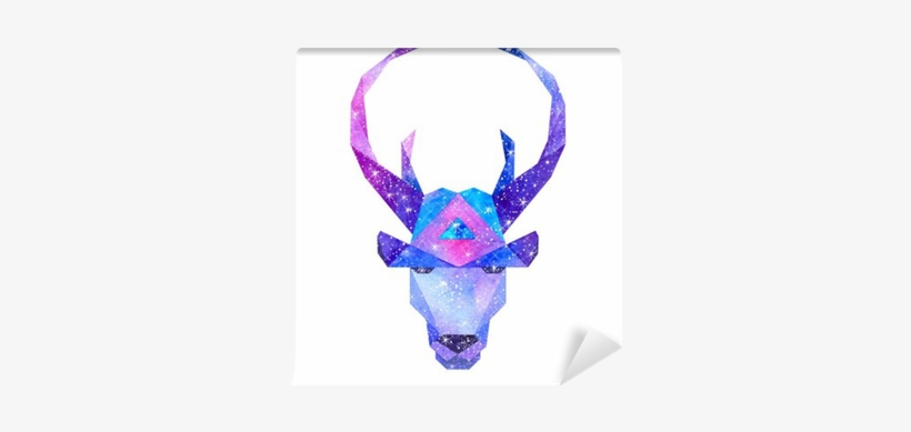 Drawing Polygons Watercolor Image Transparent Stock - Art Print: Librebird's Watercolor Cosmic Animals. Hand, transparent png #1219702