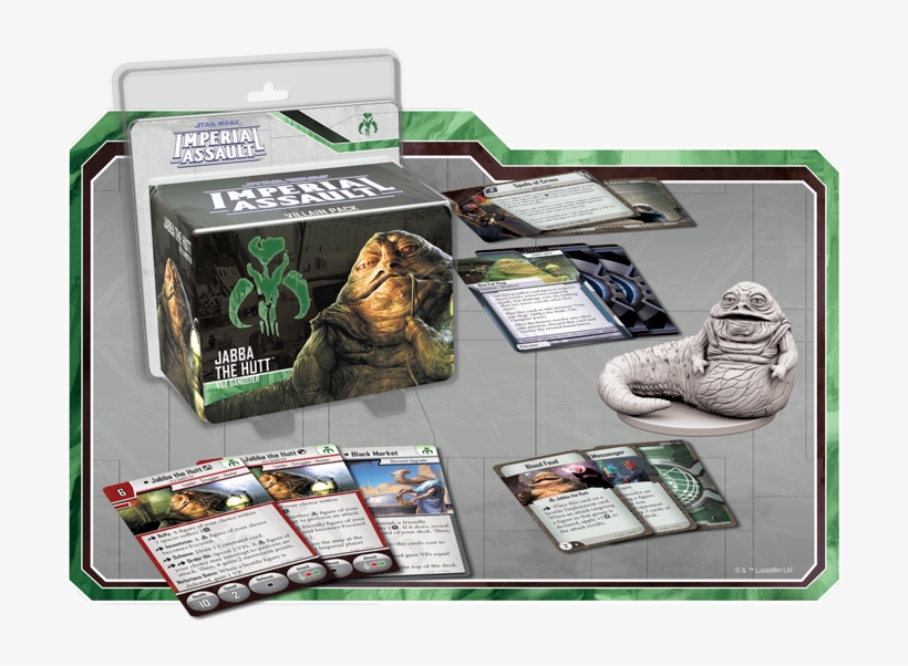 Jabba Villain Pack - Star Wars Imperial Assault Jabba, transparent png #1219978