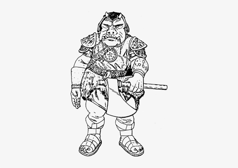 Gamorrean - Star Wars Battleships Black And White, transparent png #1220073
