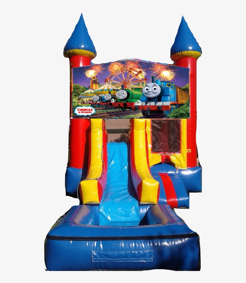 Water Slide Castle Combo Front Jumper Thomas The Train - Wwe Water Slide, transparent png #1220214
