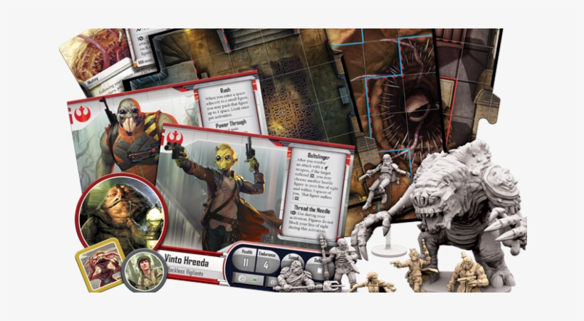 Battle It Out In Jabba's Realm For Star Wars - Star Wars Imperial Assault Jabba's Realm Contents, transparent png #1220747