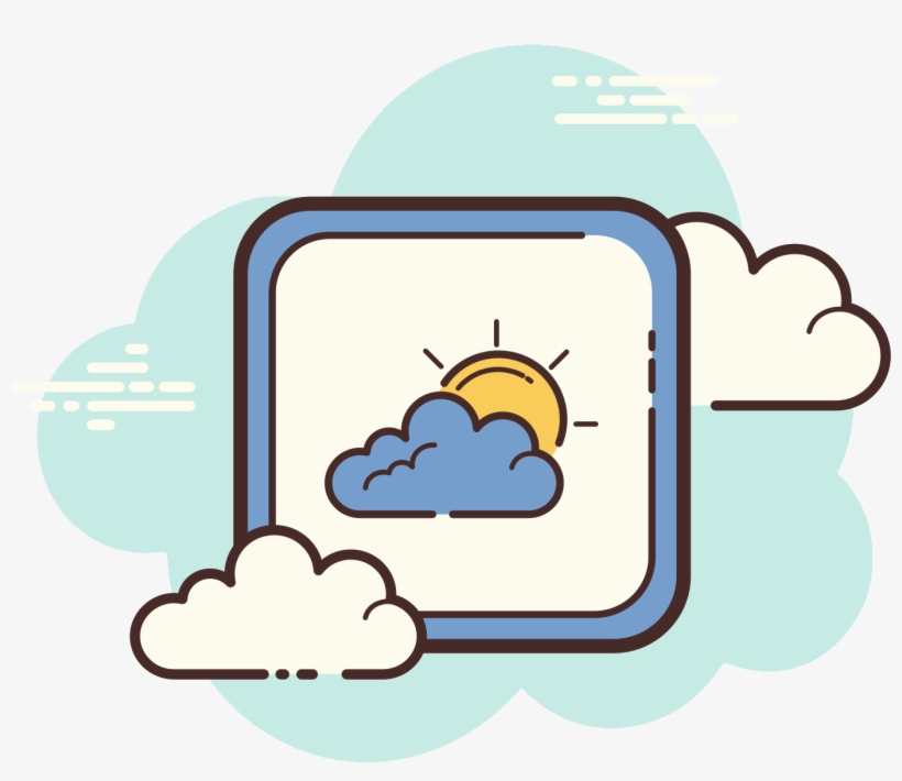 Partly Cloudy Day Icon - Png Icon Facebook, transparent png #1220807
