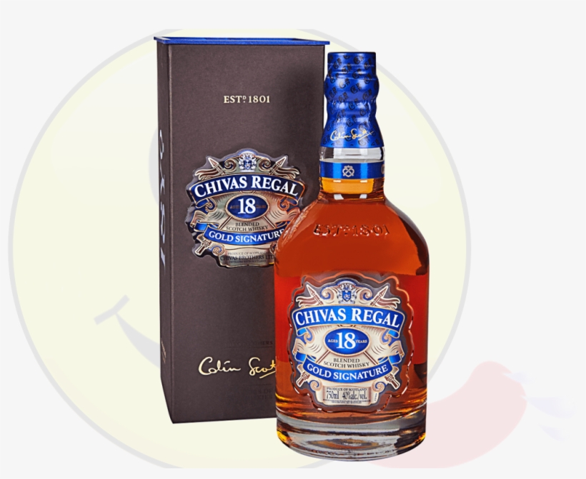 Chivas Regal Gold Signature 18 Year Scotch Whiskey, transparent png #1221086