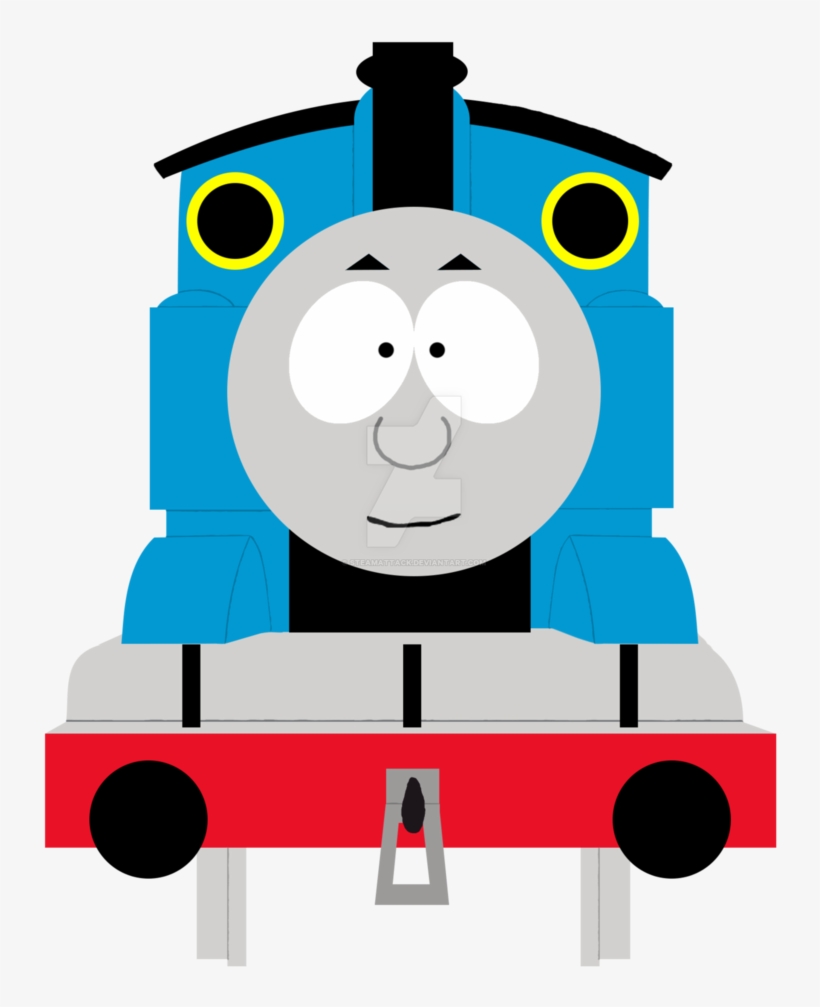 Thomas In South Park Style By Steamattack On Deviantart - South Park Thomas The Tank Engine, transparent png #1221139
