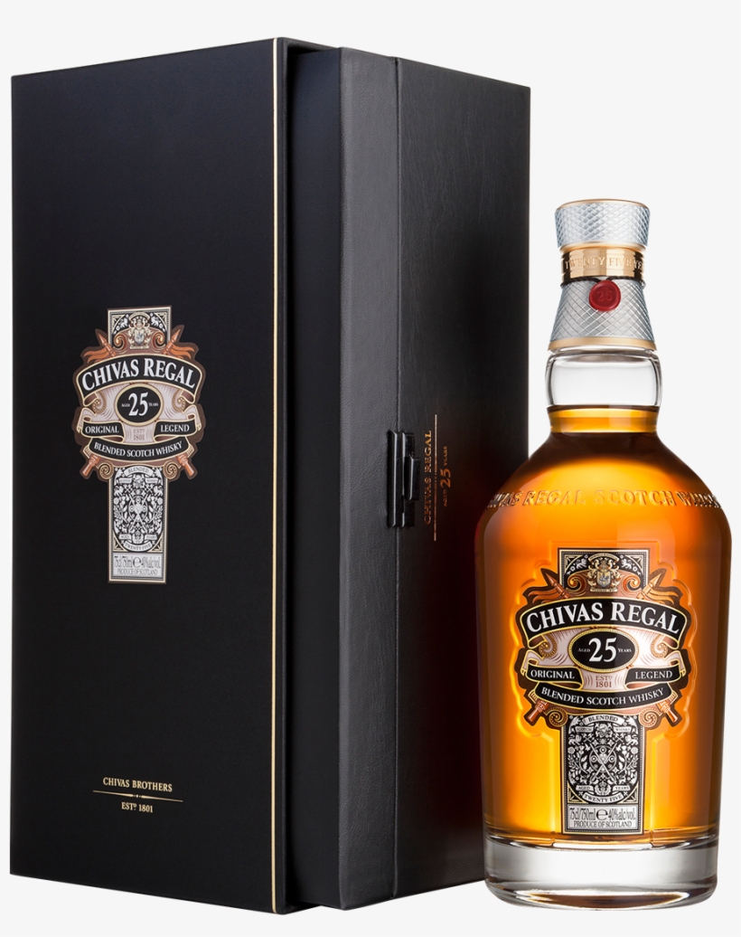 Chivas Regal 25yo 0,7l - Chivas Regal 25 Year Old, transparent png #1221231