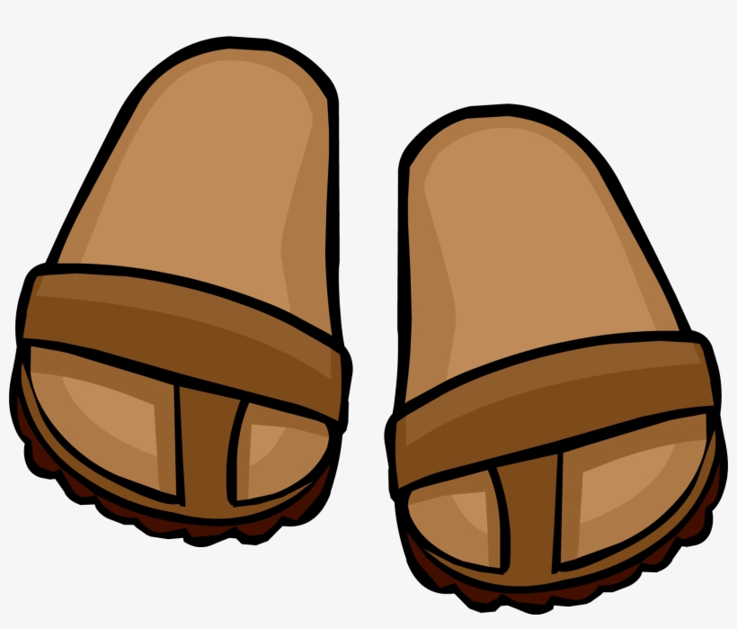 Brown Sandals - Brown Sandals Clipart, transparent png #1221298