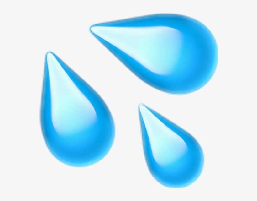 Water Lagrimas Agua Cry Tumblr Collage Tumblrgirl Over - Sweat Droplets Emoji, transparent png #1221518