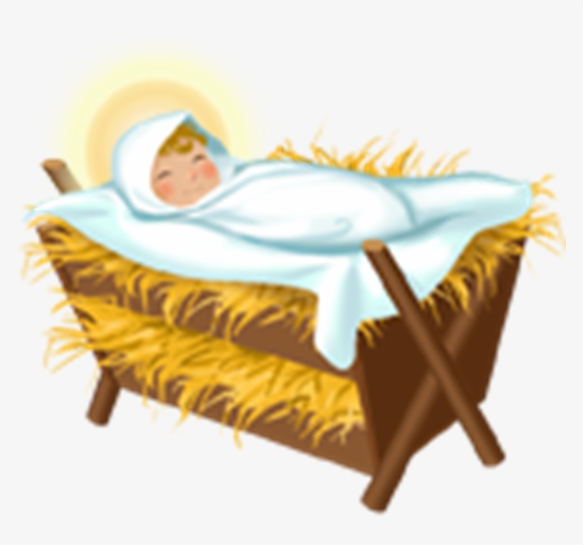 Baby Jesus Manger Images - Baby Jesus In Manger Png, transparent png #1221579