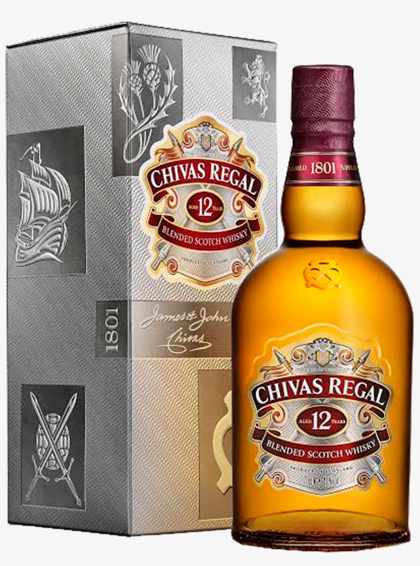 Chivas Regal 12 Year Old Scotch Whisky 700ml Bottle - Chivas Regal, transparent png #1221874