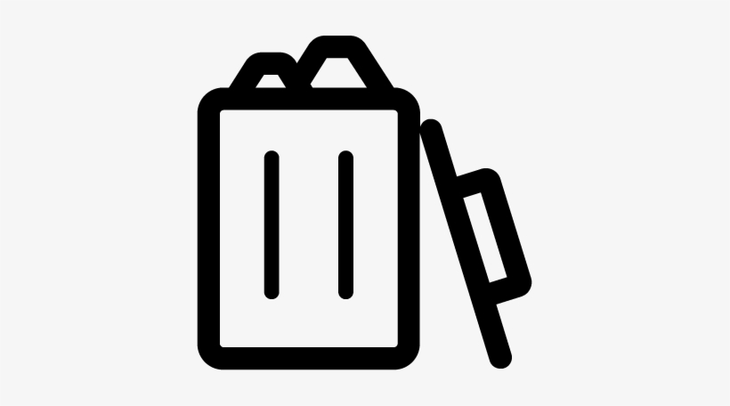 Trashcan Full - Icon Full Trash Can, transparent png #1222694