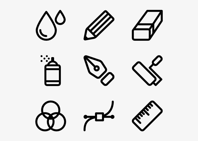 Drawing Tools - Drawing Icons, transparent png #1222728