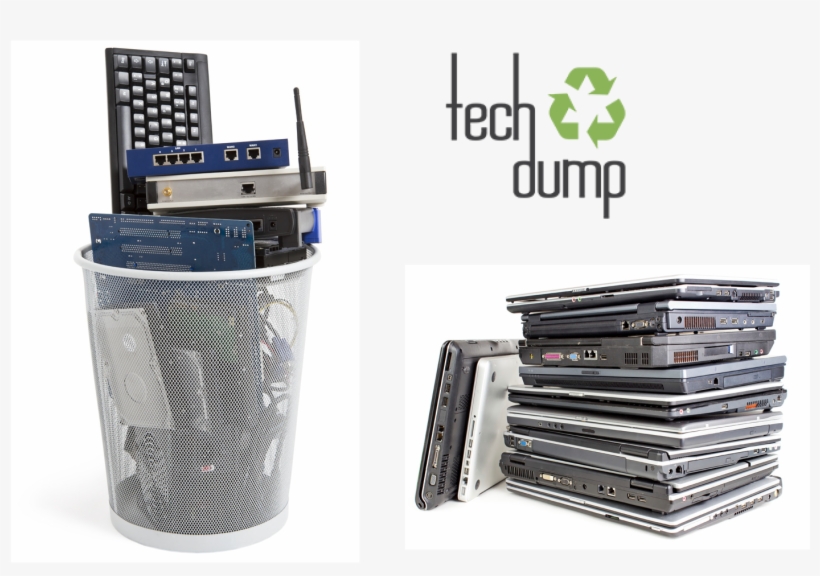 Device Pitstop Graphic With Stack Of Old Laptops And - Tech Dump, transparent png #1222839