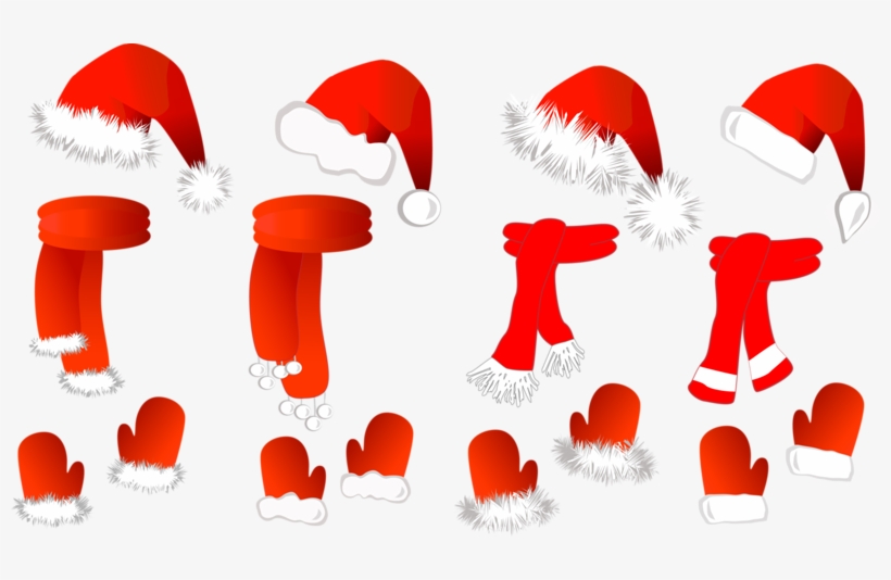 Picture Transparent Download Claus Sombrero De La Bufanda - Christmas Set: Santa Claus Hat, Scarf A Large Mug, transparent png #1222870