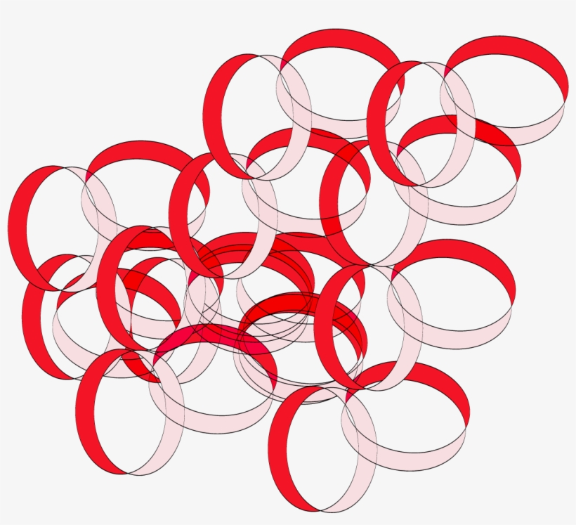Graphic Designer Gary Crossey -full View Of Red Hoops - Circle, transparent png #1223398