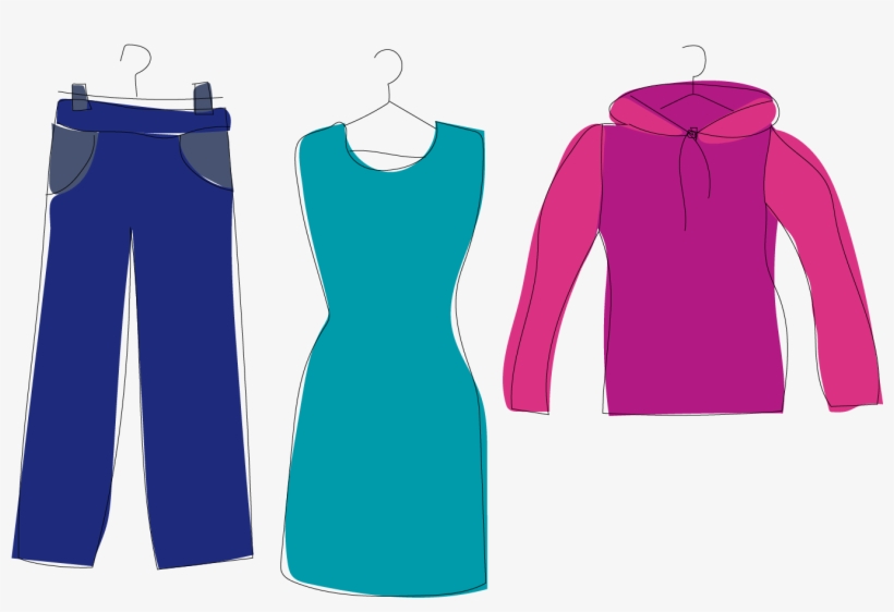 Drawing Week4 Clothes - Clothes Drawing Transparent, transparent png #1223429