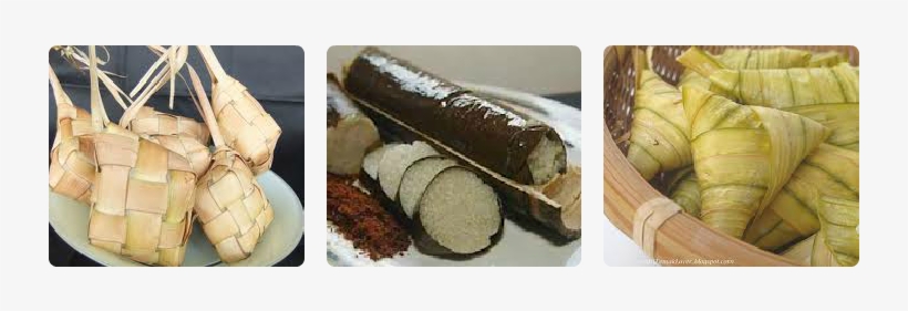 Ketupat Nasi , Lemang Dan Ketupat Daun Palas - Lemang, transparent png #1223933