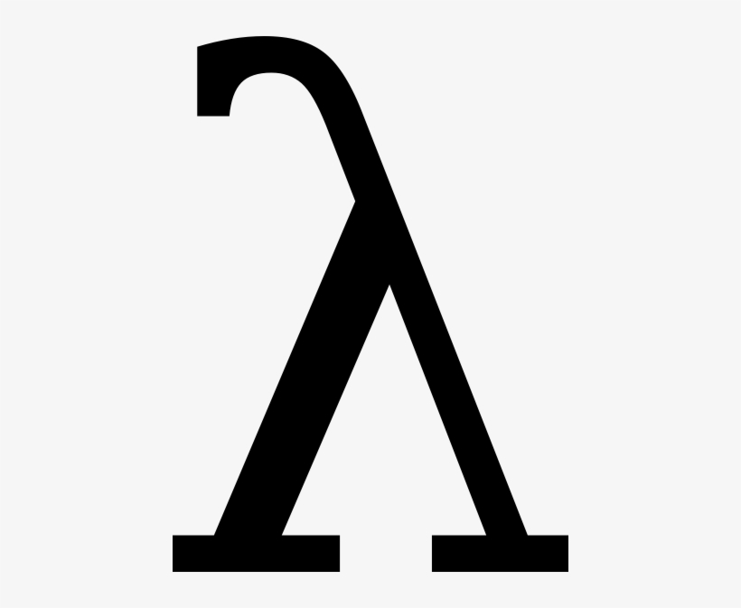 Free Vector Greek Letter Lambda Clip Art - Lambda Greek, transparent png #1224343