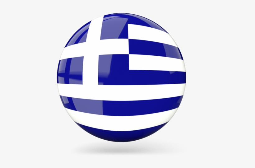 Greece Round Flag Png, transparent png #1224390