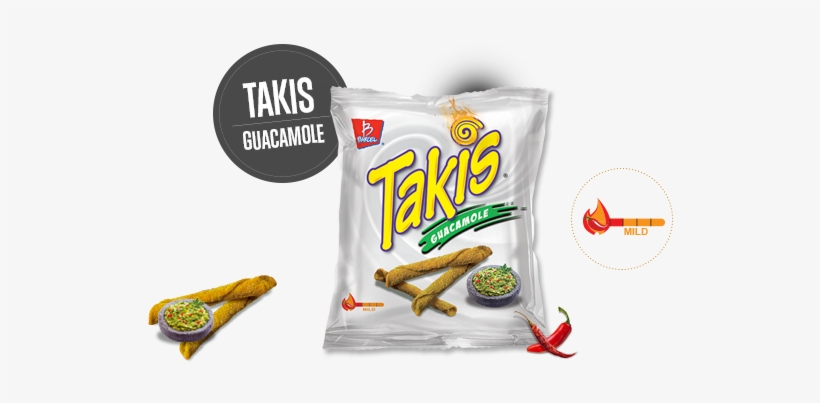 Takis Tortilla Chips, Guacamole, Mild - 4 Oz, transparent png #1224435