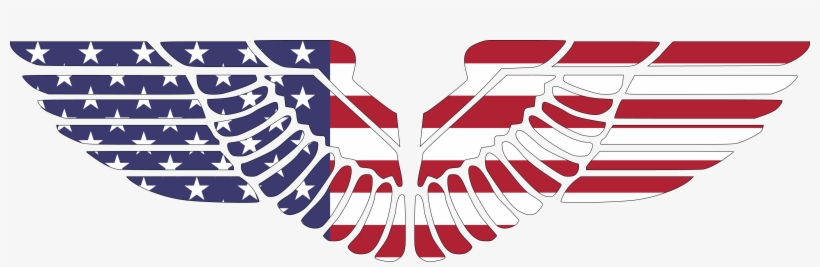 , , - American Flag Eagle Wings, transparent png #1224627