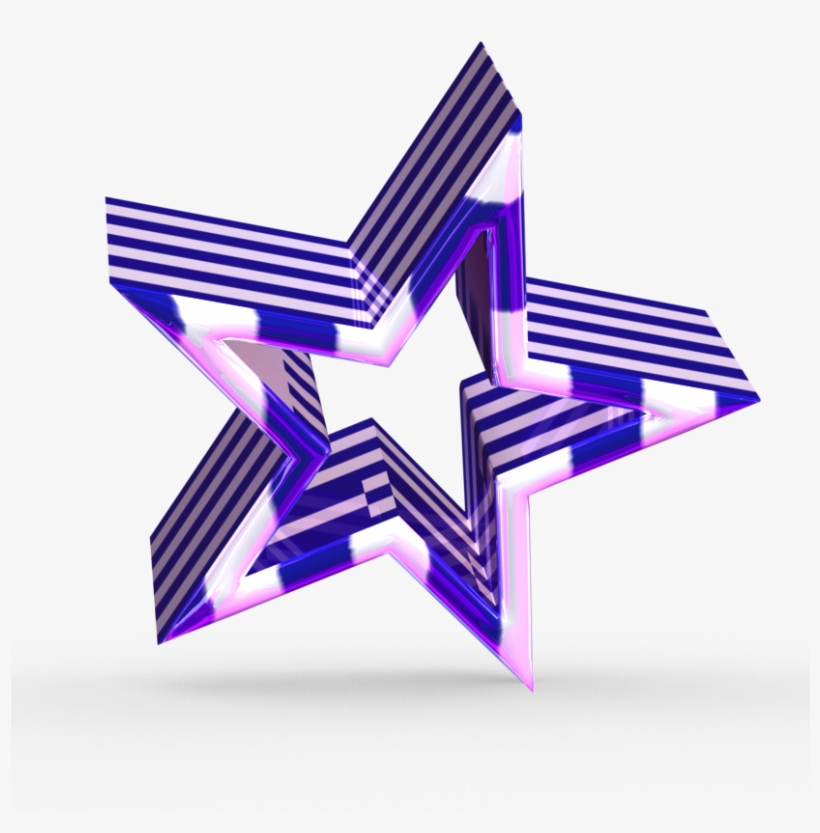 3d Greek Star - 3d Shooting Star Png, transparent png #1224834
