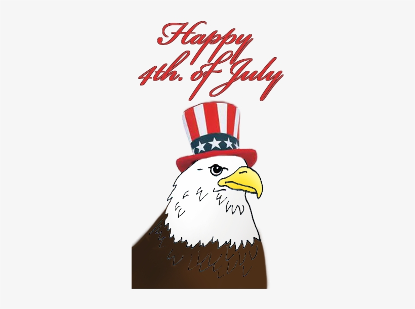 July Clipart Eagle - 4th Of July Eagle Clipart, transparent png #1224856