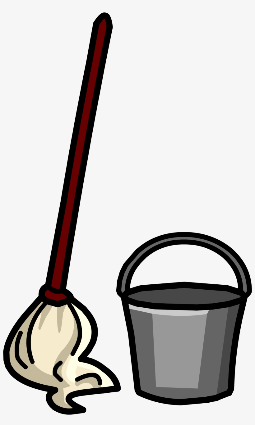 Mop & Bucket Sprite 003 - Mop And Bucket Clipart, transparent png #1225207