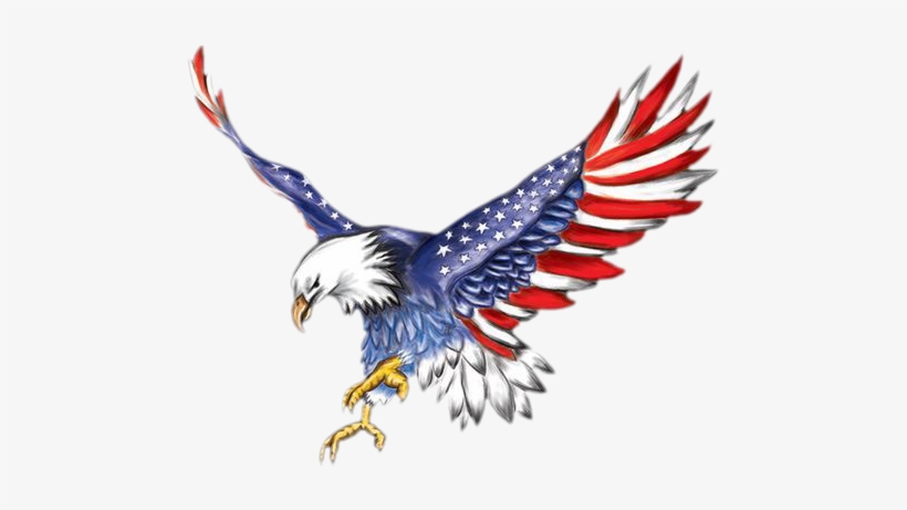 American Flag Eagle - Cool American Flag Designs, transparent png #1225521
