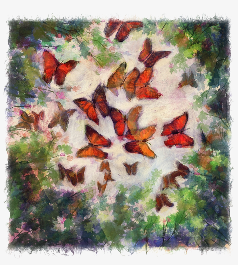 Butterflies, transparent png #1225622