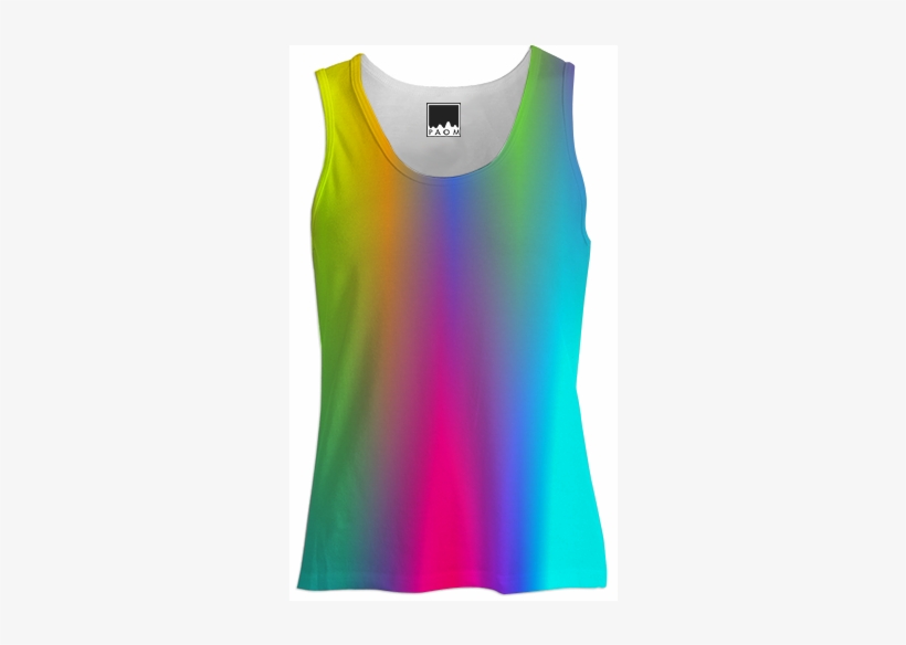 Shop Rainbow Tank Top Women Tank Top Women By Christy - Top Women Png, transparent png #1225682