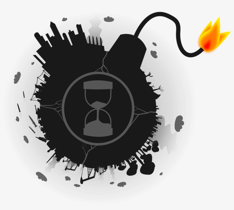 Debt Bomb Globe - Bomb, transparent png #1226002
